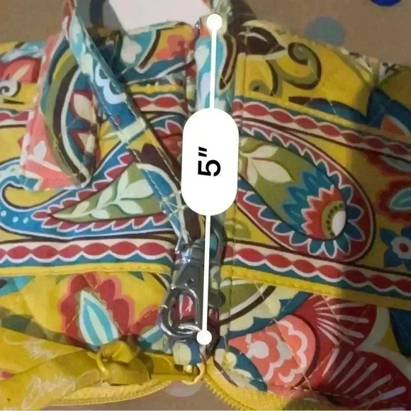 Two Vera Bradley Yellow and Blue Paisley Wristlets Bundle - Picture 11 of 11